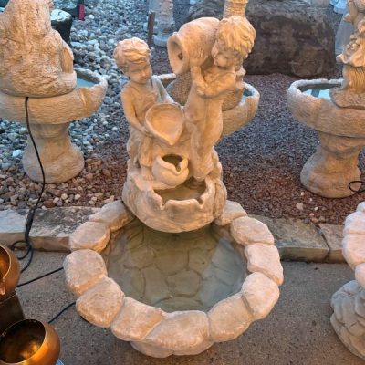 Twin Boy Fountain Top