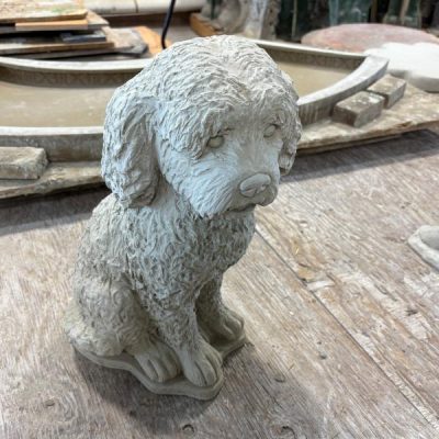 Doodle Labradoodle Dog N Concrete Garden Supply