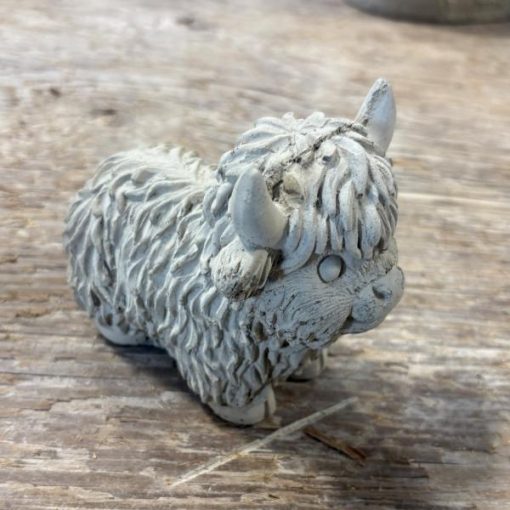 Mini Highland Cow Standing 1 N Concrete Garden Supply