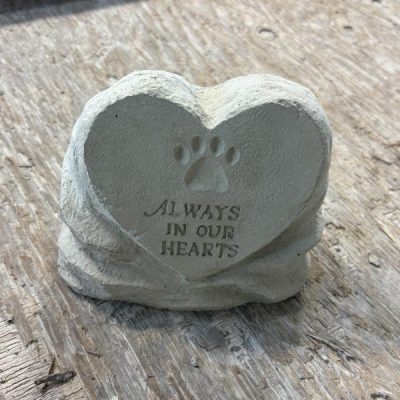 Heart Pet Memorial Rock