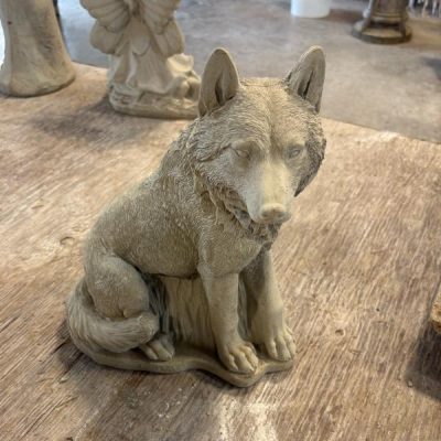 Small Sitting Wolf