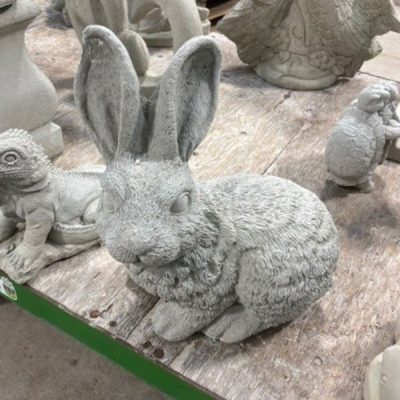 Sitting Large Fluffy Bunny