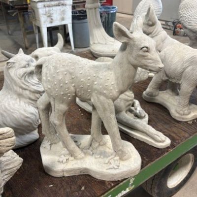 Standing Fawn with Spots