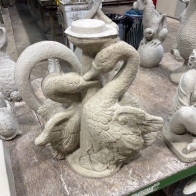 Swan Bird Bath Base (Large)