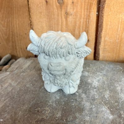 Small Standing Highland Cow1 N Concrete Garden Supply
